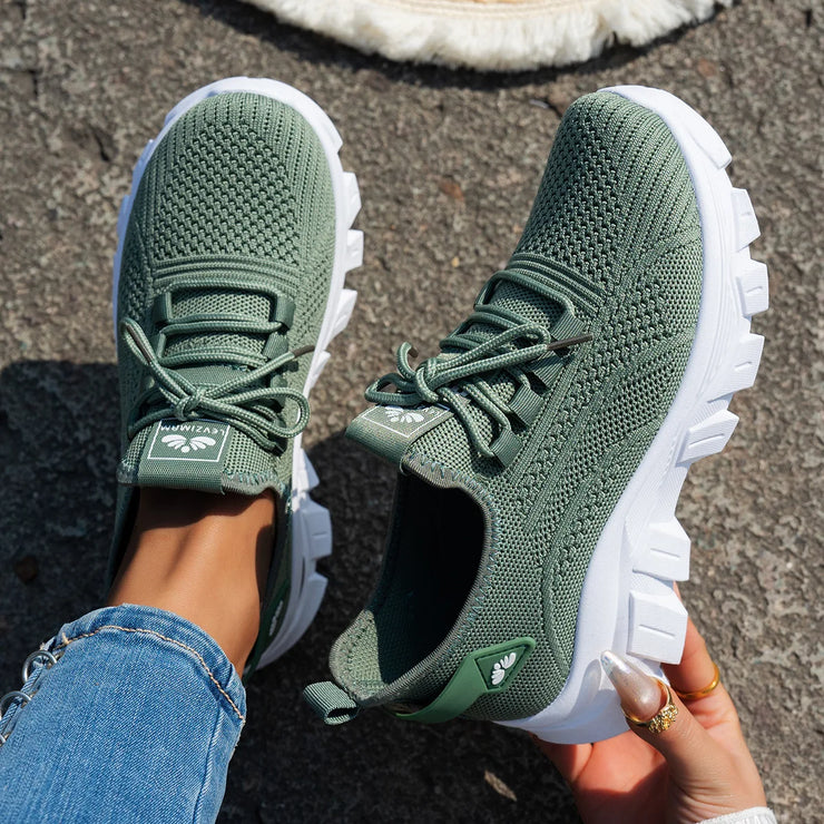 Mesh Breathable Sneakers For Women Comfortable And Lightweight