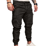 Men's 3XL Fitness Jogger Pants Soft Cotton Polyester Drawstring Harem Gym Workout Sweatpants for Autumn Running Bodybuilding
