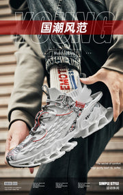 Men's Casual Sneakers Breathable Mesh Luxury Trainer Race Shoes Fashion Loafers Running Tenis Krasovki Air Mesh Lining Sweat-Absorbant