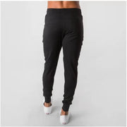 Men's Muscle Fitness Running Pants Outdoor Exercise Training Small Foot Workout Wolf King Design Casual Skinny Cotton Trousers
