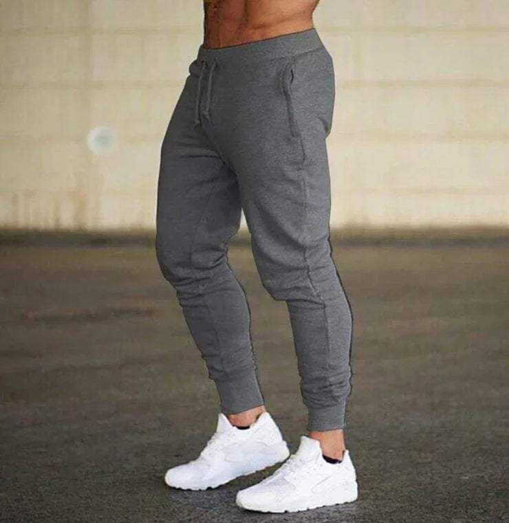Unisex Long Fleece Sweatpants Soft Casual Sports Full-Length Autumn Winter Running Trousers M-3XL Drawstring Closure Comfortable Fit