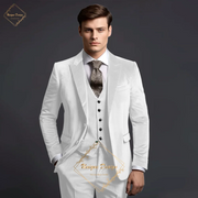 Classic Elegance Men's Grey Velvet 3-Piece Custom Suit Timeless Style for Every Occasion.Size US 42/EU 52