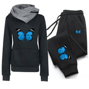 Womens Tracksuit Two Piece Set Winter Warm Hoodies+Pants Pullovers Sweatshirts , Jogging Suit