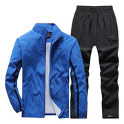 Men's Tracksuit , Running Sets , Jogging Sports Jacket+Pants Sweatsuit