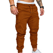 Men's 3XL Fitness Jogger Pants Soft Cotton Polyester Drawstring Harem Gym Workout Sweatpants for Autumn Running Bodybuilding