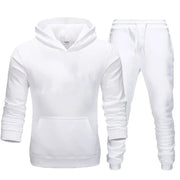 Basic Men 2Pcs/Sets Sweatshirt Hoodies Pants  Gyms Fitness Tops Joggers Sportswear Tracksuits