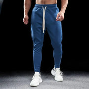 Men's Autumn Winter Pure Cotton Sweatpants Slim Fit Elastic Waist Comfortable Breathable Zipper Casual Trousers