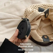 Women's Large Capacity Mesh Shoulder Bag Adjustable Strap Beach Summer Handbag