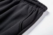 Men's Fleece Hoodie And Pant Tracksuit Set Warm Thick Hooded 2Pcs Sportswear Casual Eye-catching Daily Knitted Polyester Track Suits