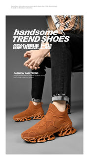 Men's Casual Sneakers Breathable Mesh Luxury Trainer Race Shoes Fashion Loafers Running Tenis Krasovki Air Mesh Lining Sweat-Absorbant