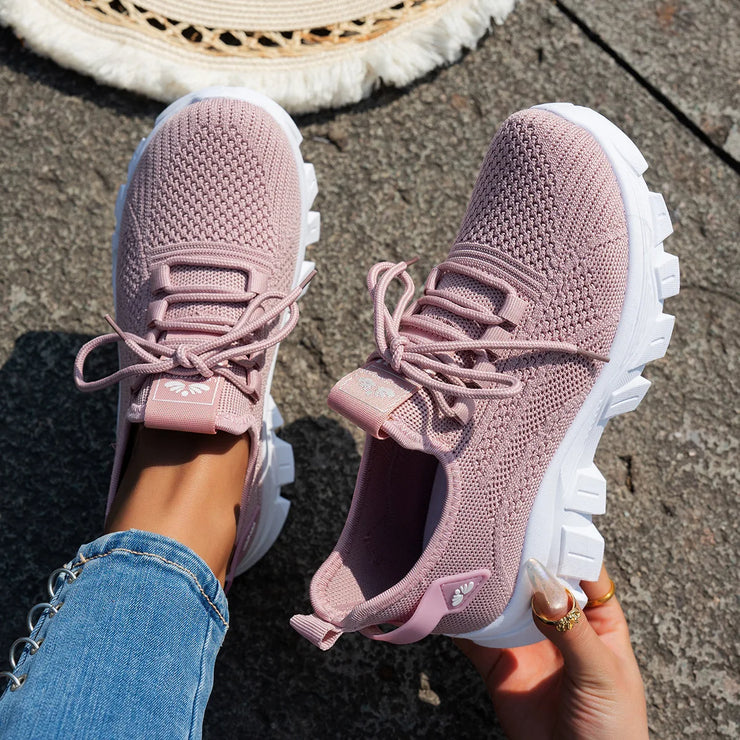 Mesh Breathable Sneakers For Women Comfortable And Lightweight