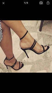 Eye-Catching Fashion Stiletto Buckle Strap Sandals for Women Plus Size Female Shoe