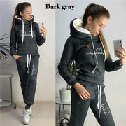 Women Hooded Pullover Hoodies and Pants Suit Outfits ,Tracksuits