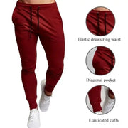 Men's Casual Jogger Sweatpants Large Size Elastic Waist Sports Trousers Loose Fitness Clothes Spring Thin Section Eye Catching