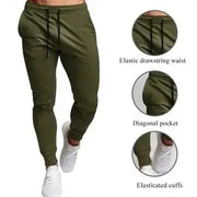 Men's Casual Jogger Sweatpants Large Size Elastic Waist Sports Trousers Loose Fitness Clothes Spring Thin Section Eye Catching