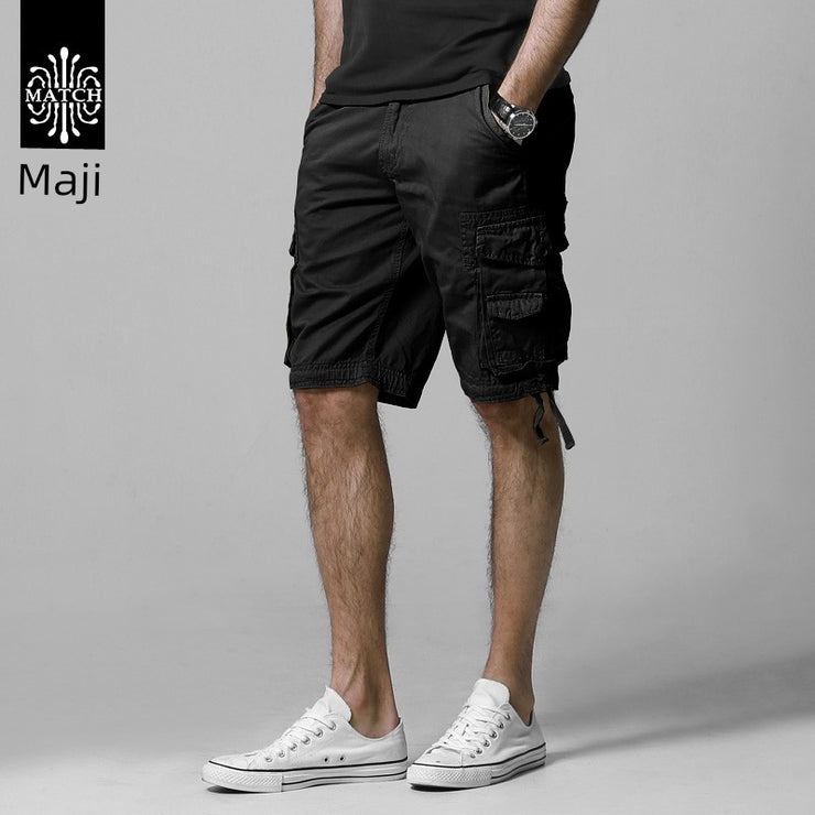 Trendy  Machi Casual Multi-Pocket  Shorts