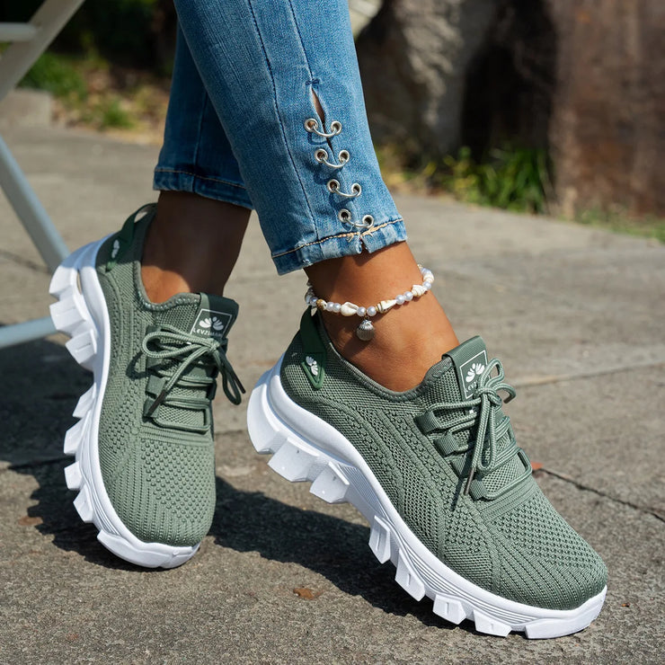 Mesh Breathable Sneakers For Women Comfortable And Lightweight