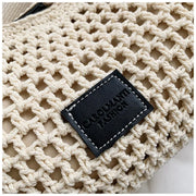 Women's Large Capacity Mesh Shoulder Bag Adjustable Strap Beach Summer Handbag