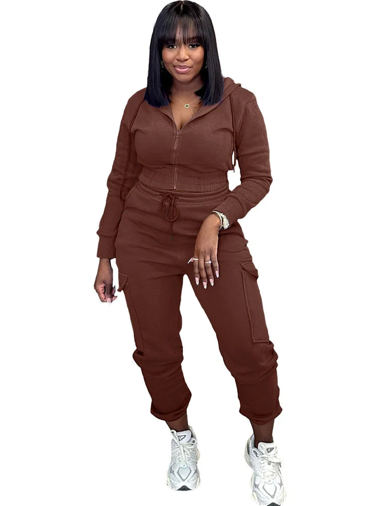 Women Sport Suit Matching Tracksuit Casual Top and Pants Sets  Regular and  Plus Size