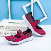Women's Casual Elastic Band Weave Flats Non-Slip Comfort Loafers Slip-On Vulcanize Shoes Summer Season PU Upper