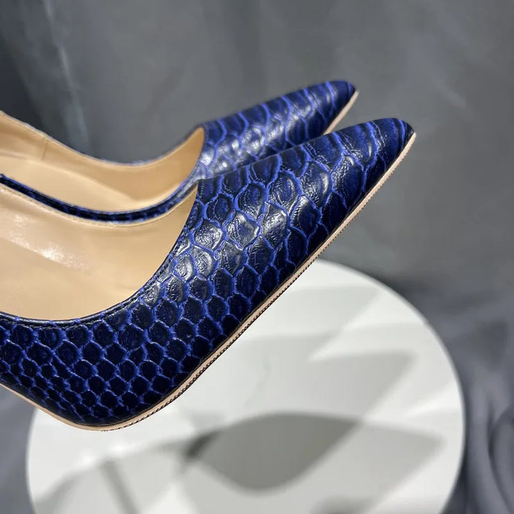Elegant Pointed Toe Stiletto Pumps for Women Fashionable High Heels Size 34-45 Slip-On PU Lined Super High Heel Shoes