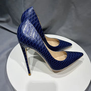 Elegant Pointed Toe Stiletto Pumps for Women Fashionable High Heels Size 34-45 Slip-On PU Lined Super High Heel Shoes