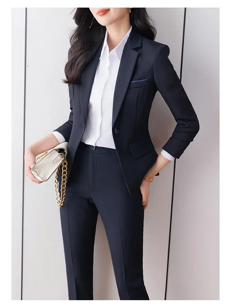 Elegant Black Western-Style Suit Jacket for Women Professional Fashionable Workwear Ideal for Interviews And Office Settings