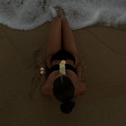 2Piece Shiny Halter Bikini Swimwear High Cut Bodysuit with Long Skirt Sexy ,One-Piece Swimsuit Beachwear Outfit.