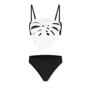 3Pcs Laser Cut Swimsuit Women Sexy Bikini Push Up Swimwear High Waisted Biquini Female Hollow Bathing Suit Bodysuit Beachwear