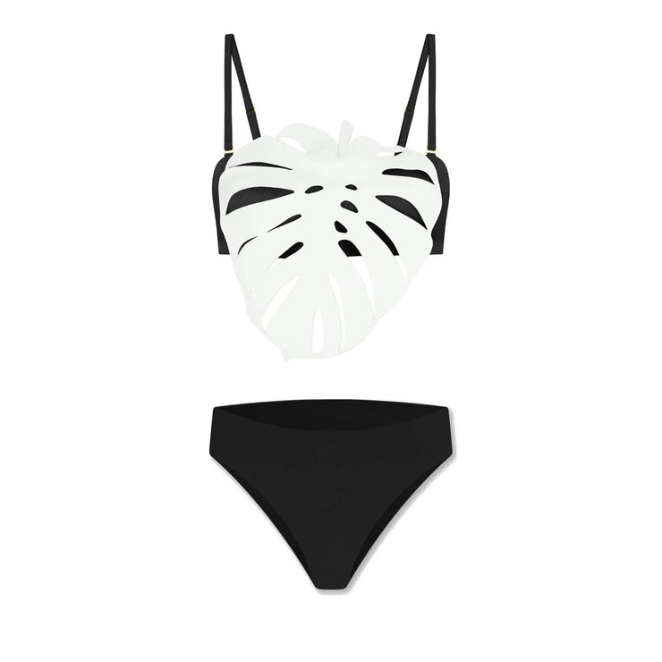 3Pcs Laser Cut Swimsuit Women Sexy Bikini Push Up Swimwear High Waisted Biquini Female Hollow Bathing Suit Bodysuit Beachwear