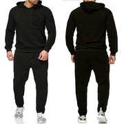 Basic Men 2Pcs/Sets Sweatshirt Hoodies Pants  Gyms Fitness Tops Joggers Sportswear Tracksuits