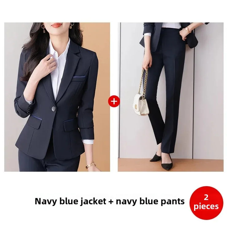 Elegant Black Western-Style Suit Jacket for Women Professional Fashionable Workwear Ideal for Interviews And Office Settings