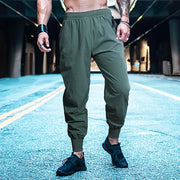 Men's Quick Dry Breathable Running Pants Summer Casual Jogging Gym Fitness Sweatpants Bodybuilding Sports Trousers Polyester