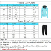 Womens Tracksuit Two Piece Set Winter Warm Hoodies+Pants Pullovers Sweatshirts , Jogging Suit