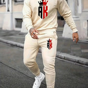 Men's  Long Sleeved Sweater Pants Set Comfortable Breathable Tracksuit, Jogging Suit