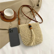 Women's Large Capacity Mesh Shoulder Bag Adjustable Strap Beach Summer Handbag