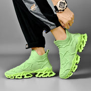 Men's Casual Sneakers Breathable Mesh Luxury Trainer Race Shoes Fashion Loafers Running Tenis Krasovki Air Mesh Lining Sweat-Absorbant