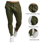 Men's Casual Jogger Sweatpants Large Size Elastic Waist Sports Trousers Loose Fitness Clothes Spring Thin Section Eye Catching