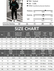 Men's Fleece Hoodie And Pant Tracksuit Set Warm Thick Hooded 2Pcs Sportswear Casual Eye-catching Daily Knitted Polyester Track Suits