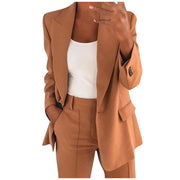 Eye-Catching Women's Fashion Oversize Cardigan Lapel Suit Coat: Leisure Temperament Blazers Jacket for Tailored Style