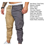 Men's 3XL Fitness Jogger Pants Soft Cotton Polyester Drawstring Harem Gym Workout Sweatpants for Autumn Running Bodybuilding