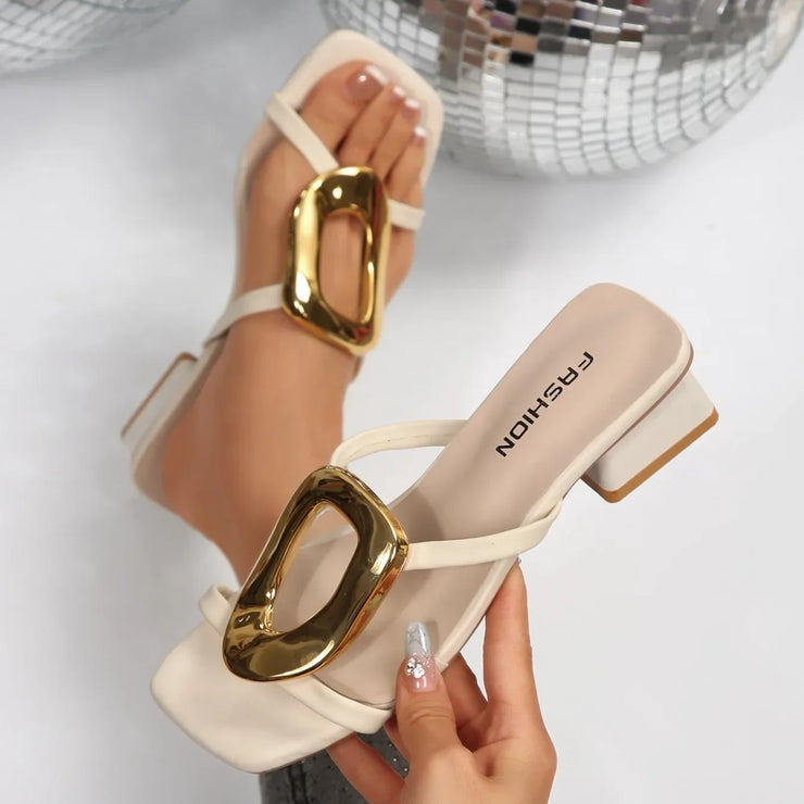 Elegant Open-Toe Women&