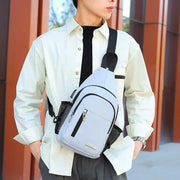 Eye-Catching Men's Chest Bag Casual Single Shoulder Crossbody Waterproof Mobile Phone Bag for Outdoor Activities