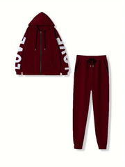 Eye-Catching Women's Casual Tracksuit Two-Piece Set: Hoodies and Sports Suit