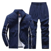 Men's Tracksuit , Running Sets , Jogging Sports Jacket+Pants Sweatsuit