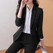 Elegant Black Western-Style Suit Jacket for Women Professional Fashionable Workwear Ideal for Interviews And Office Settings