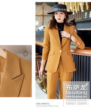 Red Professional Suit for Women2023Autumn Winter New High-end Elegant Socialite Casual Blazer Two-piece Set