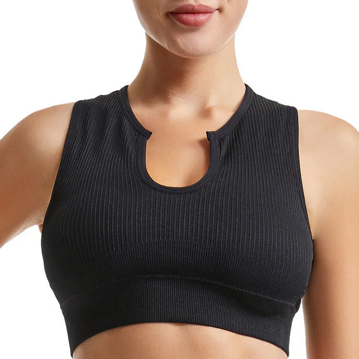 Seamless High-Waist Leggings Sports Bra Yoga Set Women&