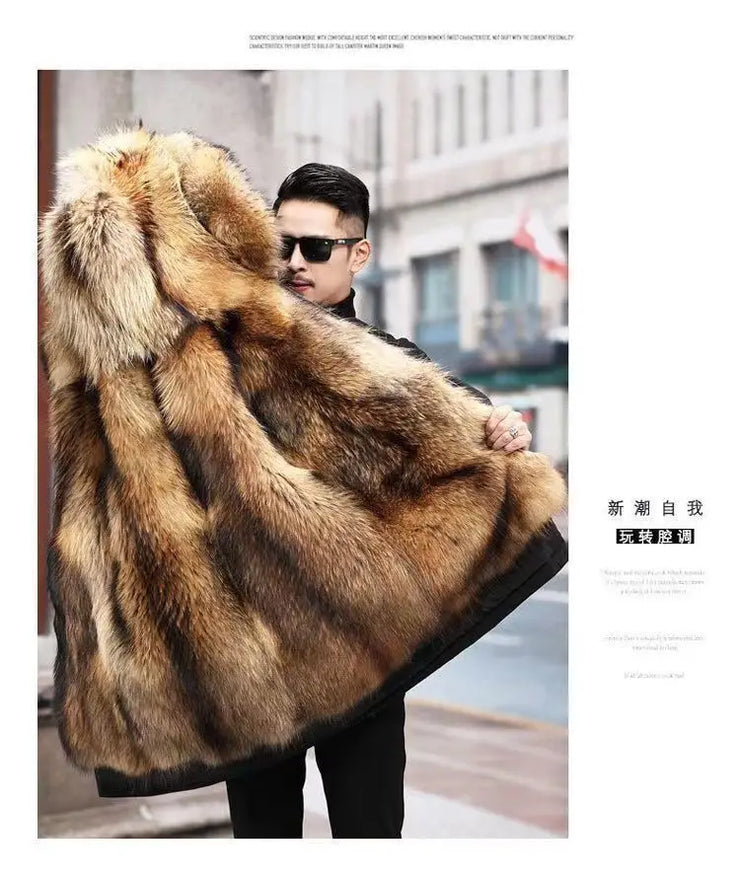 New imitation fox fur grass oversized plush men&