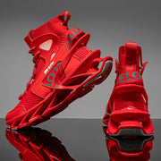 Men's Casual Sneakers Breathable Mesh Luxury Trainer Race Shoes Fashion Loafers Running Tenis Krasovki Air Mesh Lining Sweat-Absorbant